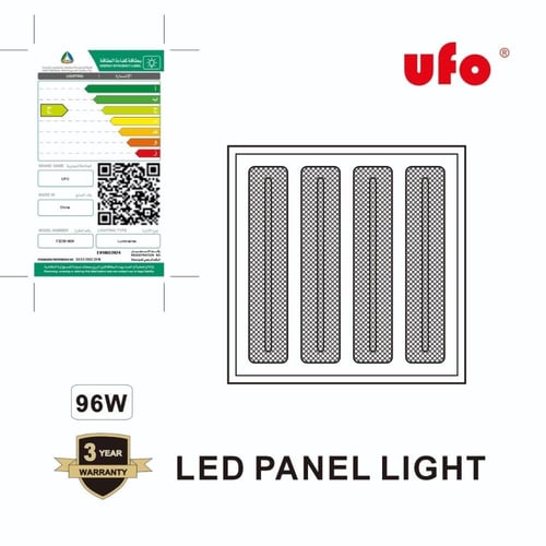انارة داخلي بنل شرائح ابيض 96 واط 60*60