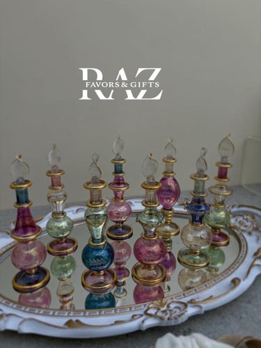 تولة زجاجية ملونه سعة 15 مل