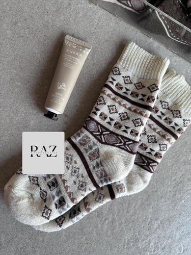 جوارب شتوية مع كريم