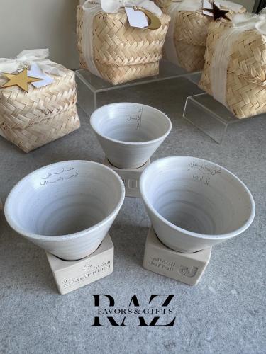 كوب سيراميك هرمي مخصص سعة 150مل