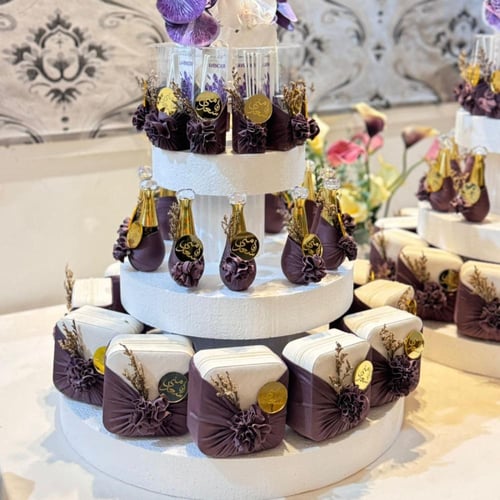 توزيعات الاوركيد 36 قطع مع الفلين