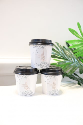 أكواب ورقية القهوة بعبارة عيد سعيد (50)