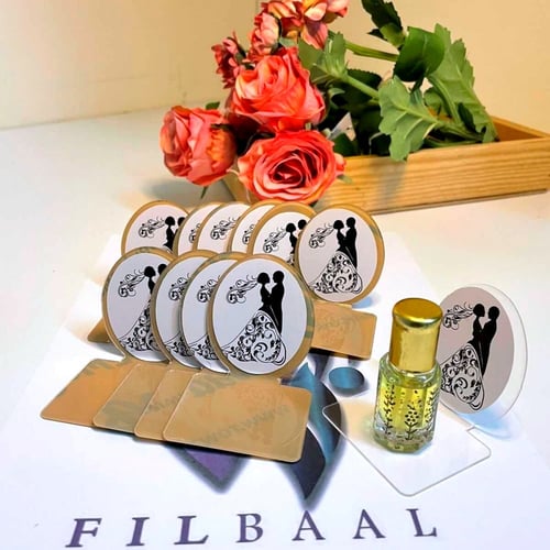 اكريلك توزيعات مصممة للعرسان (12 قطع )