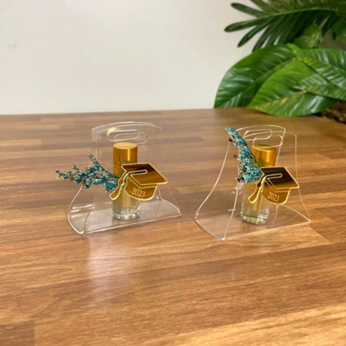 تولة عود مع اكريلك بتصميم الهدية (12) حبات