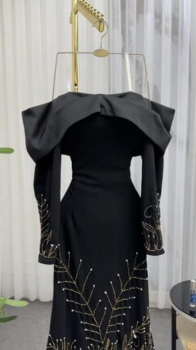 فستان اجلال مطرز يدوي انيق