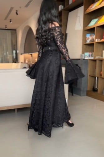 فستان دانتيل انيق