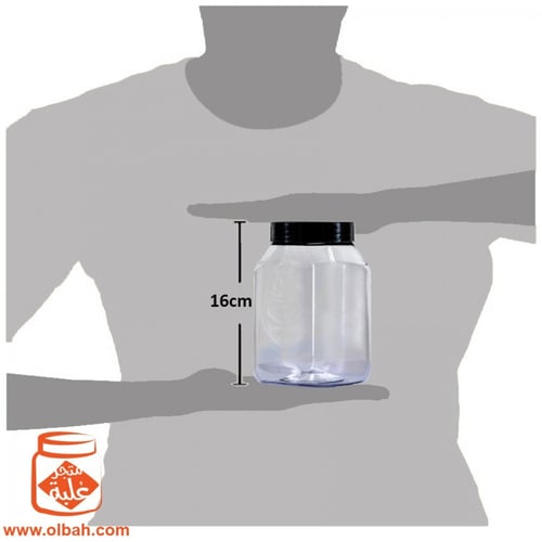 علبة حجم 1100 مل غطاء أسود - الكمية 32 علبة