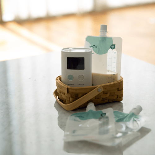 سبكترا- اكياس تخزين الحليب السهلة مع موصل-10 اكياس