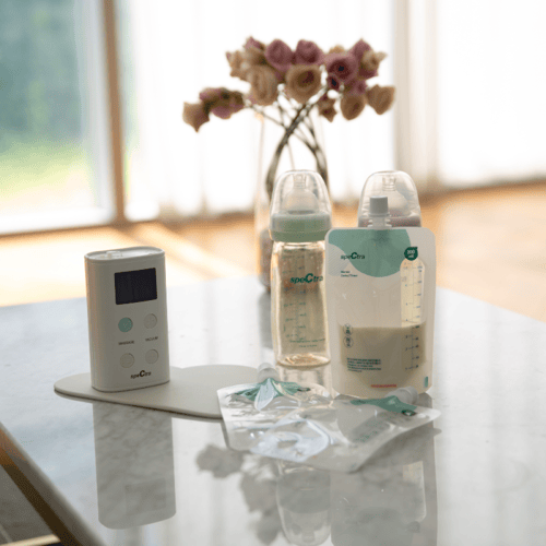 سبكترا- اكياس تخزين الحليب السهلة مع موصل-10 اكياس