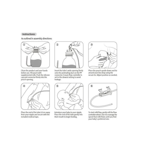 Hakka - هاكا مجموعة أنبوب وكيس التغذية التكميلية