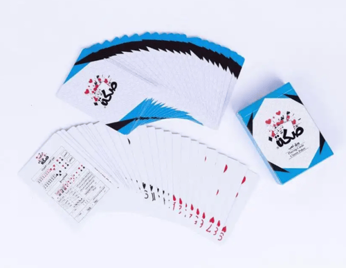 2 صكة الحمراء + الزرقاء ورق لعب