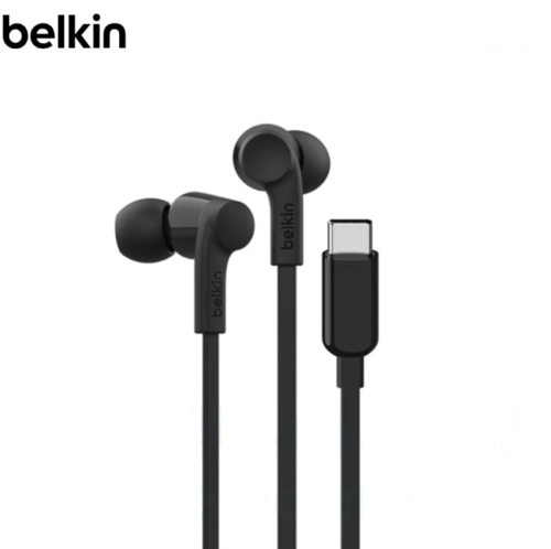 بيلكن روكستار سماعات أذن داخلية سلكية تايب سي أسود