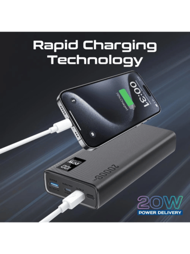 بطارية متنقلة 20000 ملي امبير بقوة 20 واط _ بروميت...