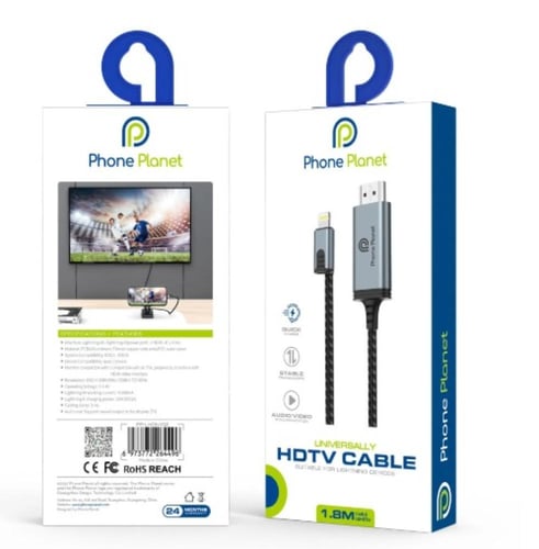 كابل لايتنينج إلى HDMI طول ١٫٨ متر من فون بلانت