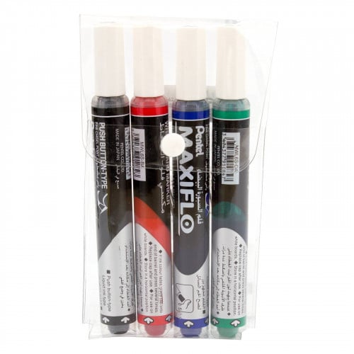 شدة أقلام سبورة مشطوف بعدة ألوان | Pentel MAXIFLO