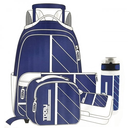 طقم حقيبة مدرسية بعجلات 5 قطع | TOOLY