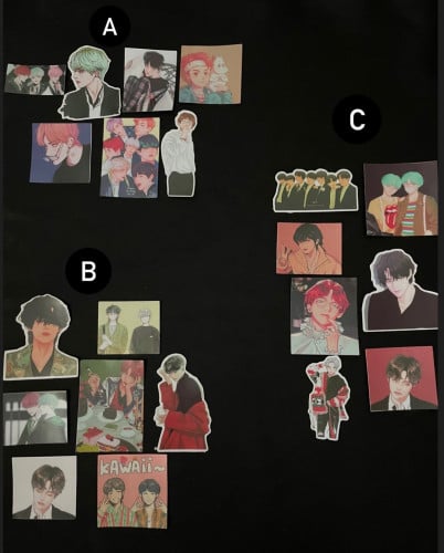 ملصقات bts