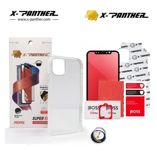 بكج حماية ايفون 11 برو كفر شفاف من اكس بانثر المقا...