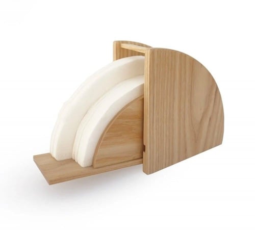 حامل و حافظ ورق ترشيح فلاتر V60 | مصنوعة من الخشب