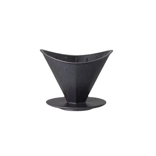 قمع سيراميك نصف القمر - اسود | V60 Dripper