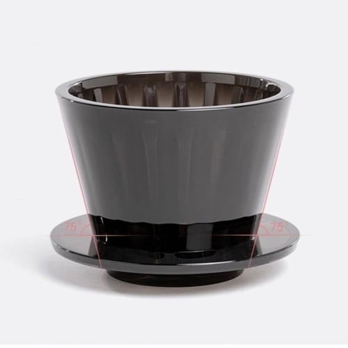 قمع V60 كرستال اسود B75 - تايمور | Timemore Crysta...