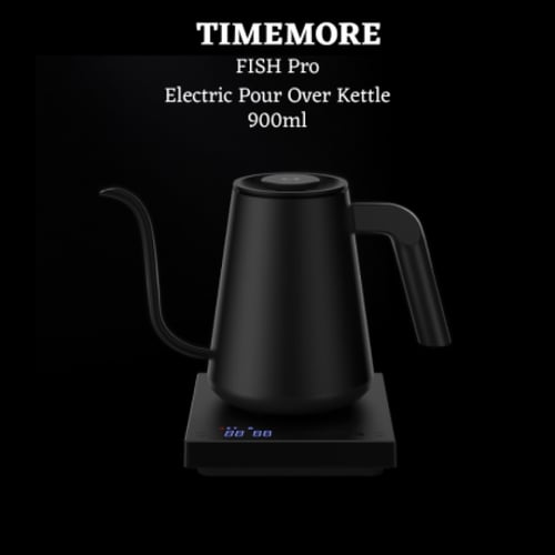 غلاية تايمور الذكية 900 مل أسود | Timemore Fish Sm...