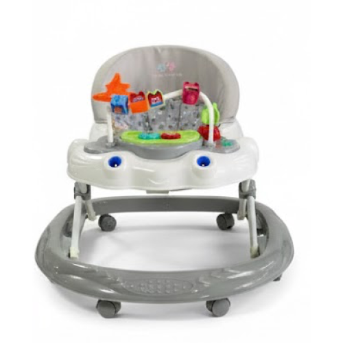 مشاية أطفال بمقعد ناعم مبطن وقابل للطي