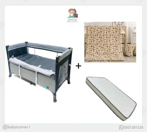 بكج محبس ملاصق للأم ومفرش شتوي وأسفنج