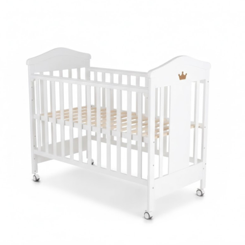 سرير خشب بثلاثة أرتفاعات وملاصق للأم