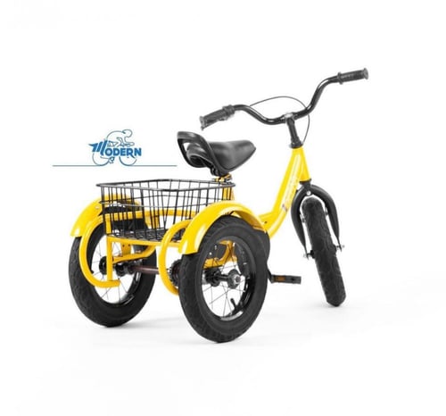 دراجة أطفال ثلاث كفرات وسلة خلفية من عمر 3 سنوات