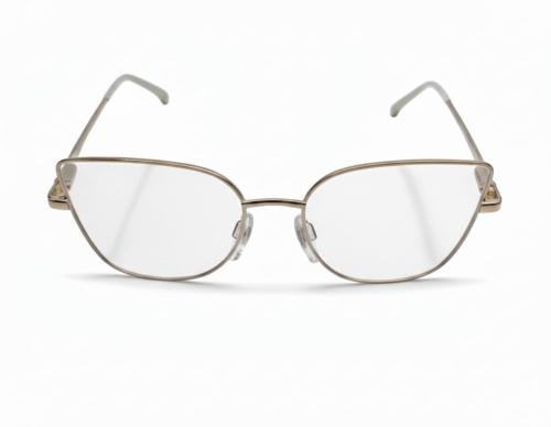 نظارة طبية كات آي بإطار معدني ذهبي أنيق