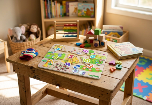 متاهة خشب ارقام