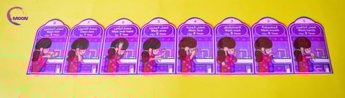 ملصق خطوات الوضوء