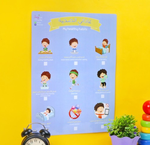 لوحة عاداتي الصحية