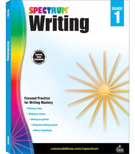 Spectrum Paperback Writing Book, Grade 1 (97814838...