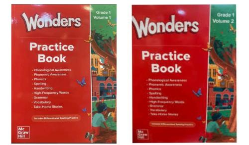 Reading Wonders Practice Book 2023 G01 Vol 1 + Vol...