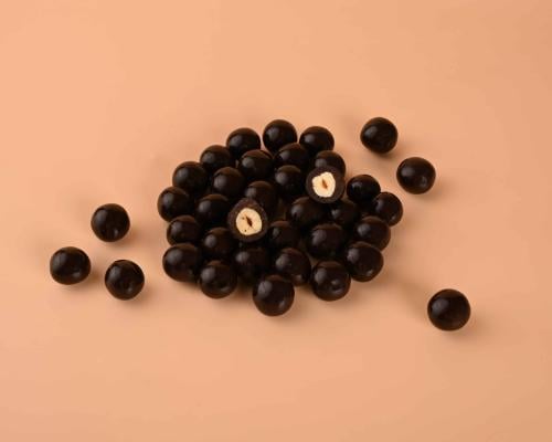 دراجيه بندق بالشوكولاتة الدارك ( بدون سكر )