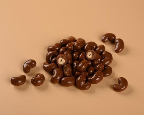 دراجيه كاجو بالشوكولاتة الحليب (بدون سكر )