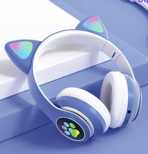 Bluetooth headphones Cat-Blue SMAX