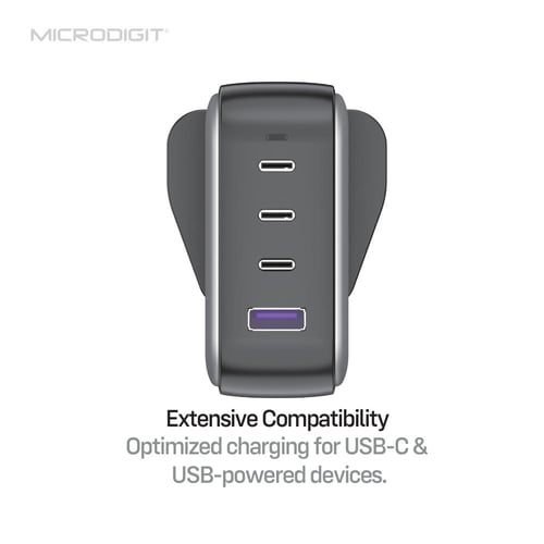 فيش شاحن 4 منافذ DTC163 100W