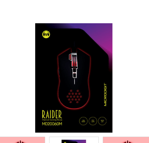 ماوس العاب سلكي RAIDER Gaming Mouse MD2006-GM