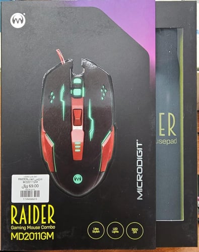 ماوس العاب سلكي مع لوحة ماوس RAIDER MD2011GM Wired...