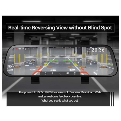 Dash cam with front and rear mirror SPON 2X1
