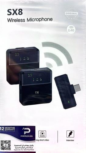 Wireless microphone for mobile type C promass