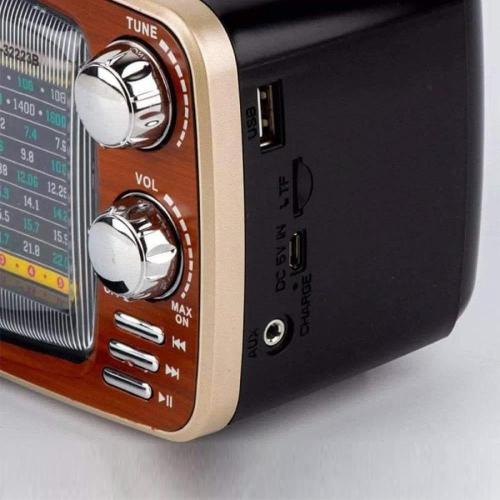 مكبر صوت لاسلكي البلوتوث، مزود براديو FM