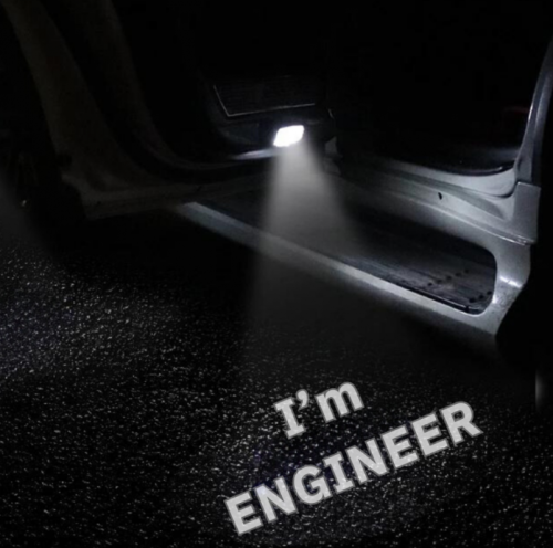 بروجكتر لباب السيارة بعدسة ( I'm engineer )