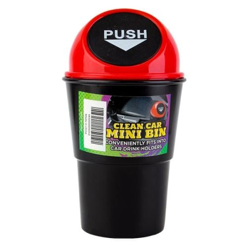 علبة مهملات للسيارة صغيره لون أحمر