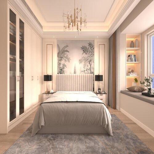 سرير Senso | سرير كابتونيه مربعات منجد من المخمل ا...