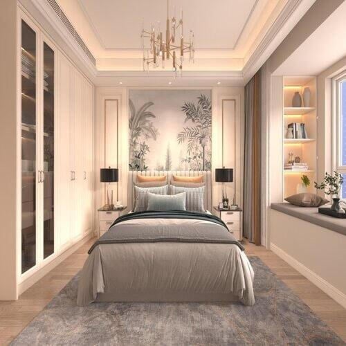 سرير Senso | سرير كابتونيه مربعات منجد من المخمل ا...