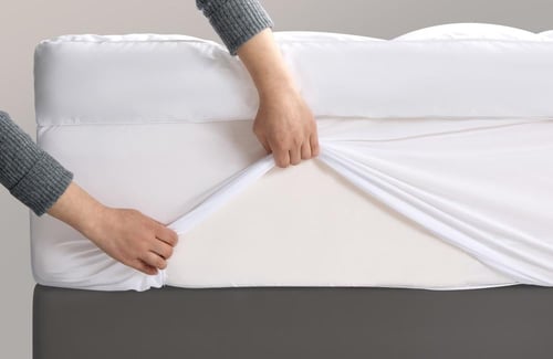 لباد سرير قطن فندقي ارتفاع 15 سم قطن 100%